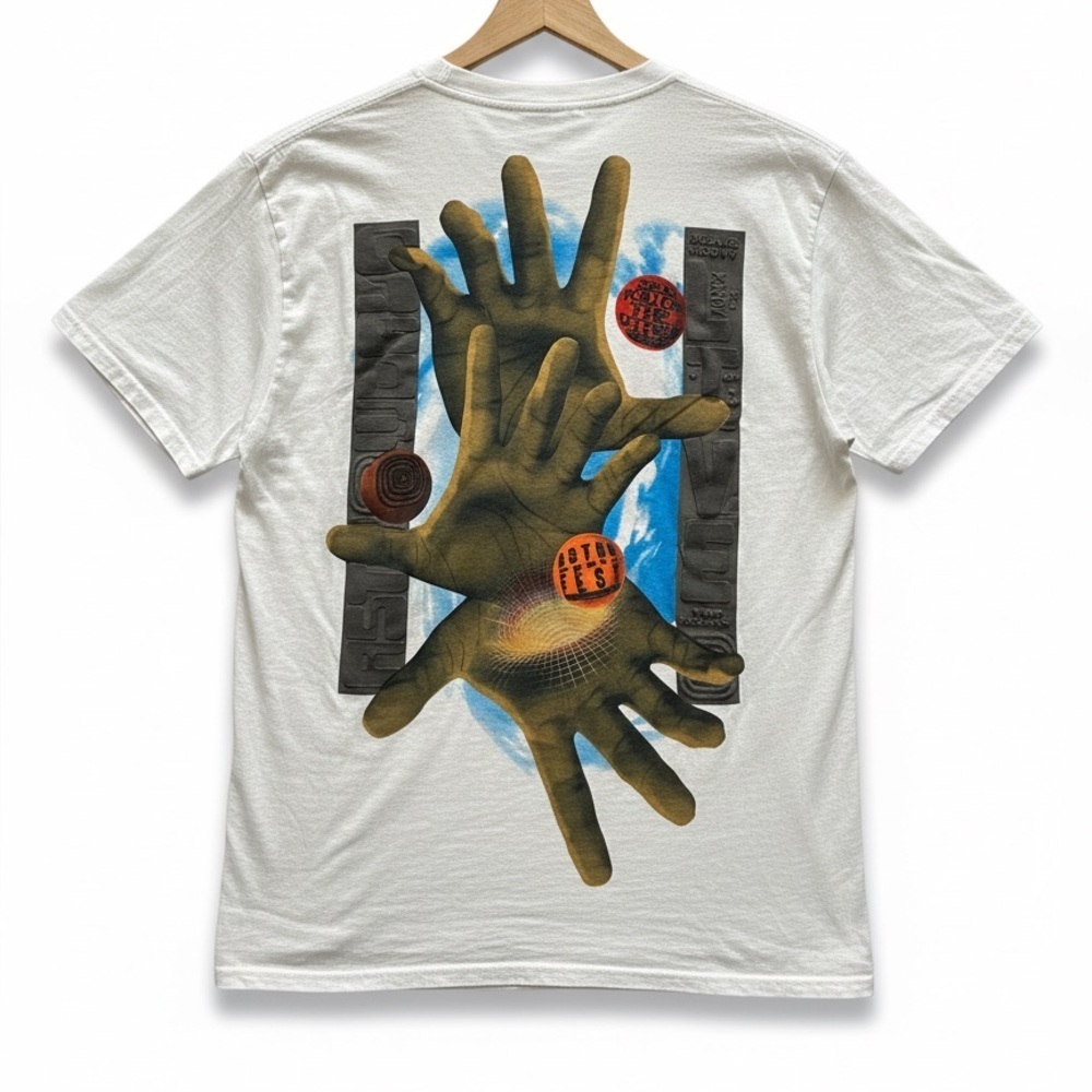 Travis Scott Cactus Jack White “Hands” Graphic Tee – NWT Medium